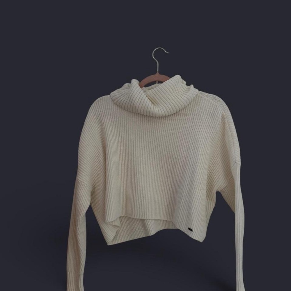 Hollister Cream Cowl Neck Sweater